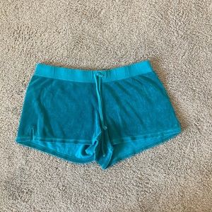 juicy couture blue sweat shorts